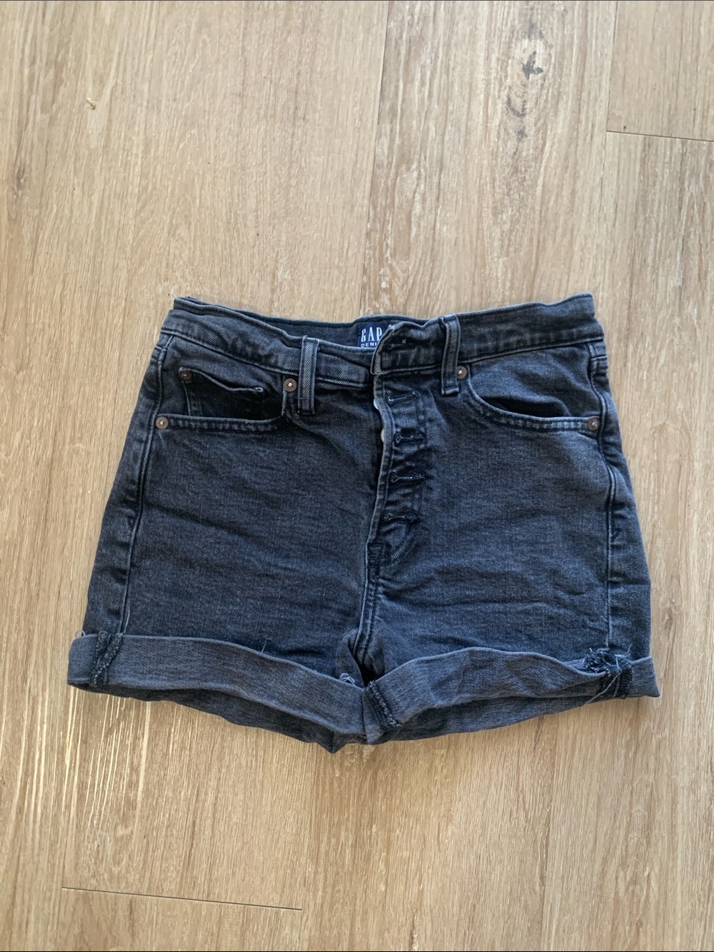GAP Women's Dark Gray Jean Shorts